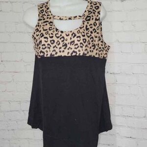 Women's Animal Print Tank Top Small
